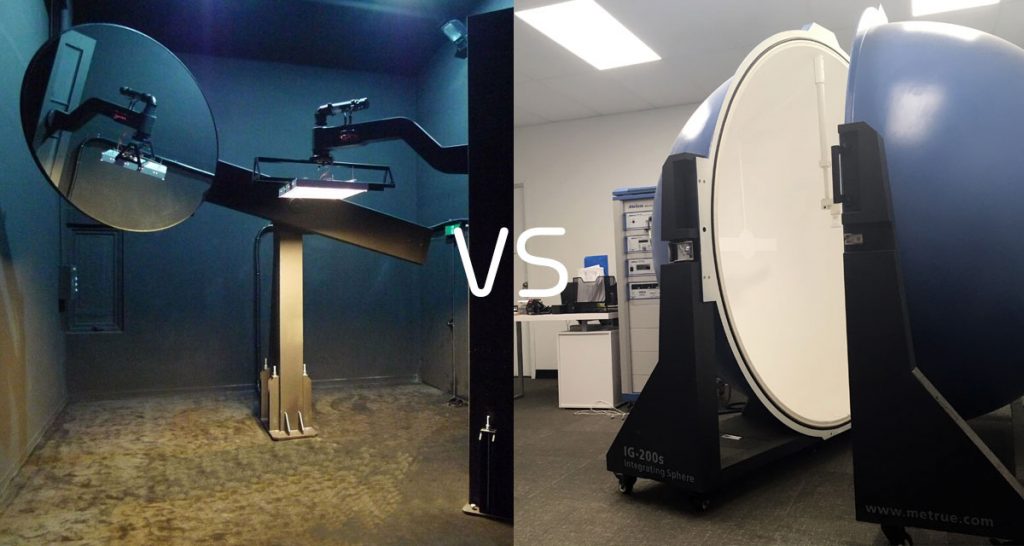 integration sphere vs Goniophotometer