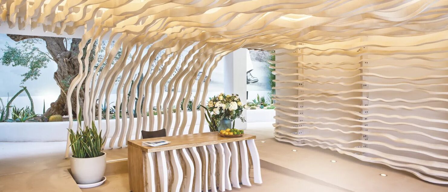 HIPPIEMENTS ibiza, Domus Vivendi, Estructura madera doble curvatura